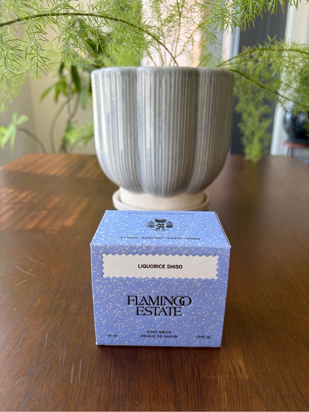 NEW Flamingo Estate Liquorice Shiso Soap Brick - Exclusive to Subscription Box